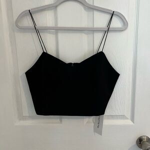 Alice + Olivia Sleek Black Camisole